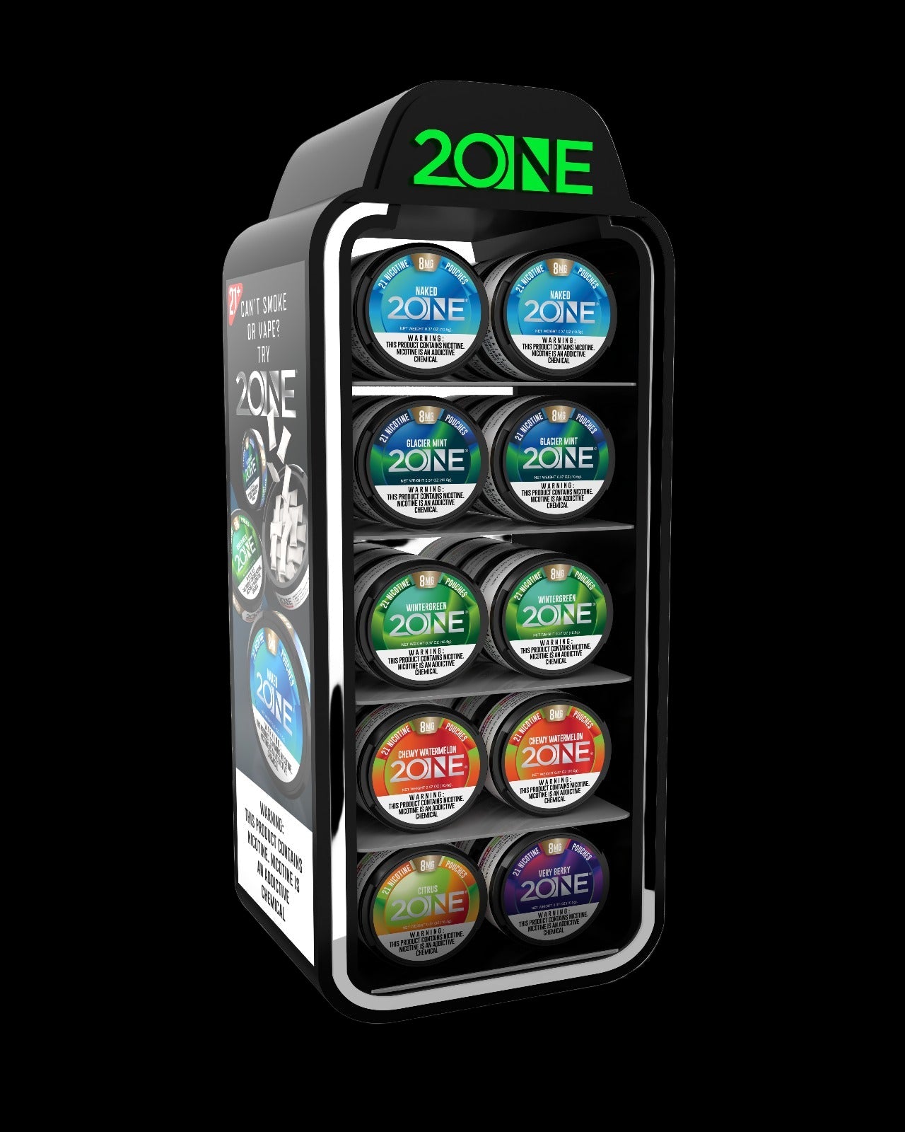 2ONE Pre-filled LED Display (50 Cans)